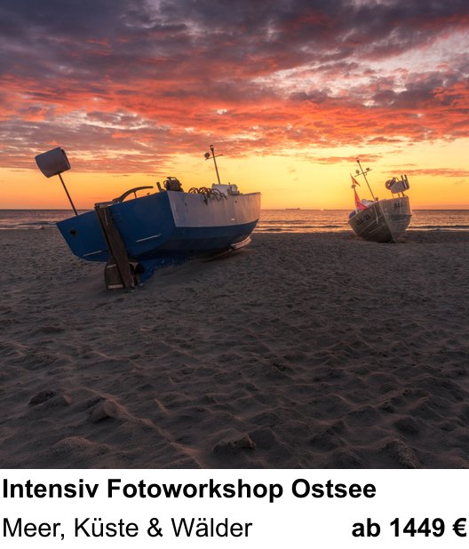 Dynamischer Foto-Workshop – Intensiv Fotoworkshop Ostsee und Meer, Küste & Wälder