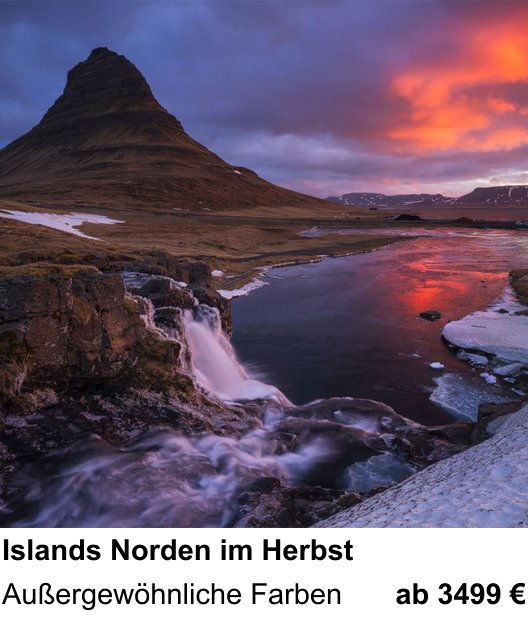 Dynamischer Foto-Workshop – Islands Norden im Herbst und Außergewöhnliche Farben
