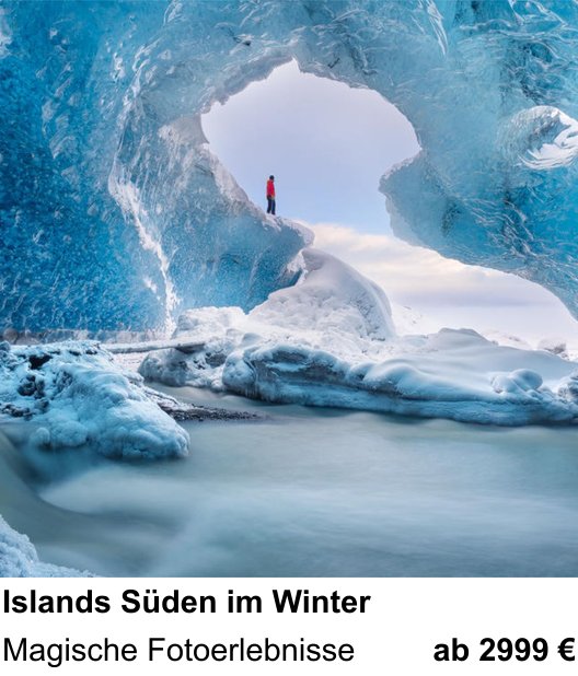 Dynamischer Foto-Workshop – Islands Süden im Winter und Magische Fotoerlebnisse