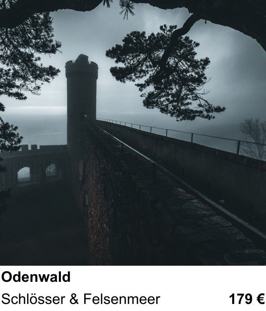 Dynamischer Foto-Workshop – Odenwald und Schlösser & Felsenmeer