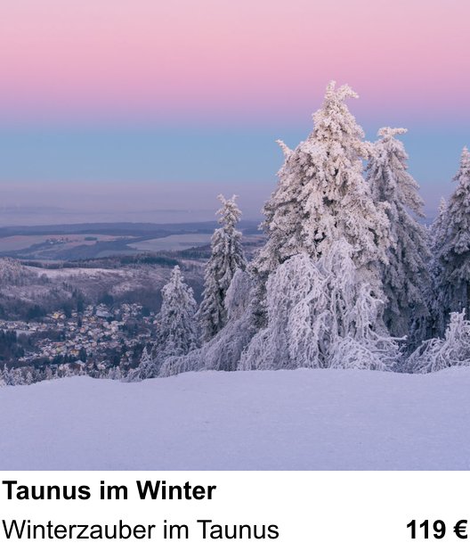 Dynamischer Foto-Workshop – Taunus im Winter und Winterzauber im Taunus